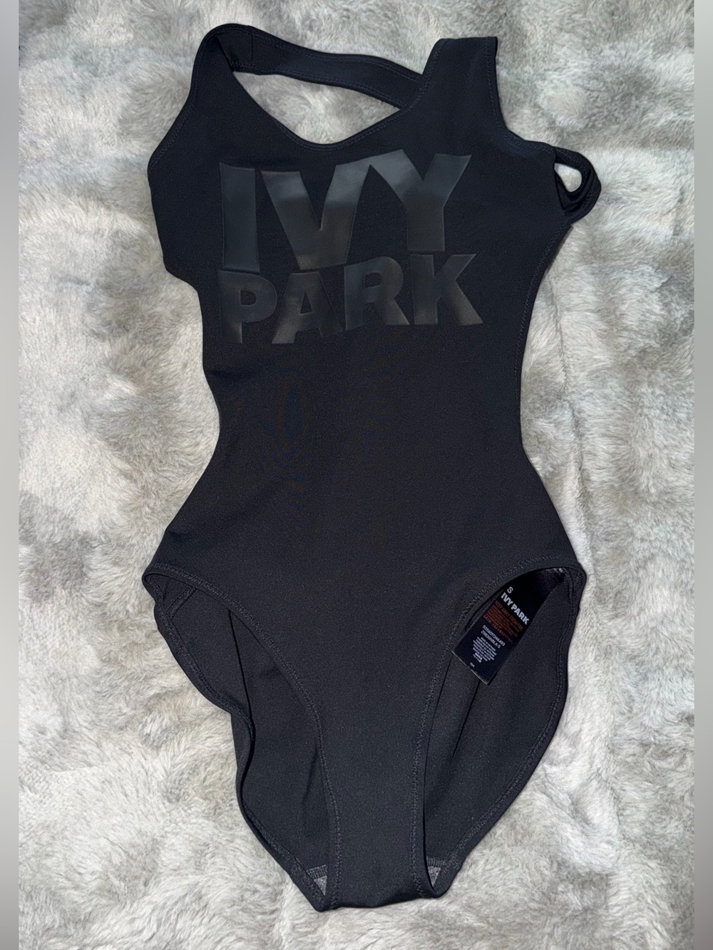 IVY PARK One-Piece Black Back Strap Bodysuit